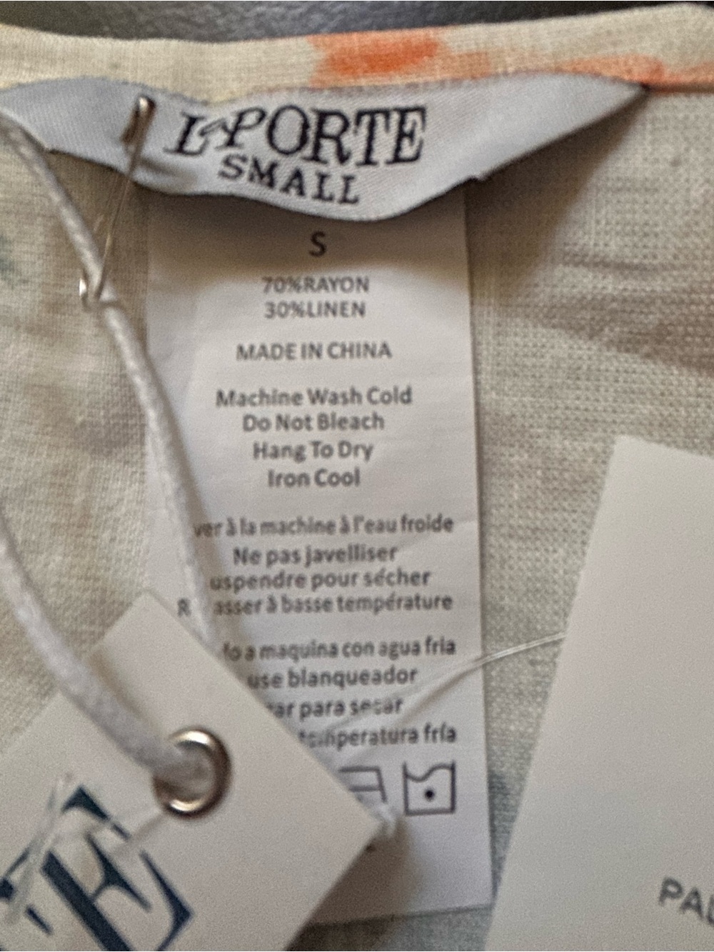 La Porte Palm Print Sarong size S NWT - Picture 8 of 8